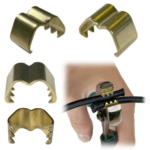 Brass • Bungee Cord Crimp Clips
