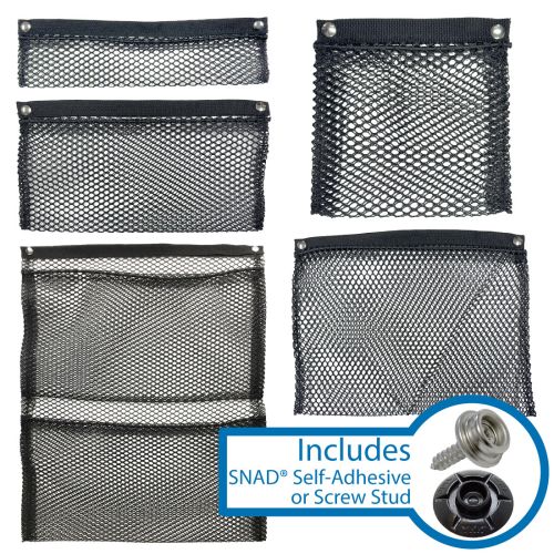 Mesh Pockets with Snap Fasteners