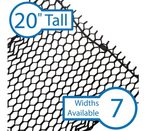 20" Tall • Ready Mount Barrier Stretch Nets