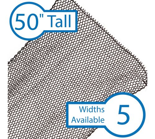 50" Tall • Ready Mount Barrier Stretch Nets