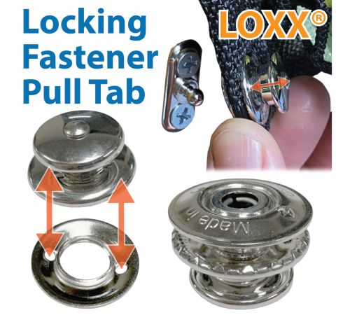 LOXX® • Quick Release Fastener Pull Tab & Threaded Washer