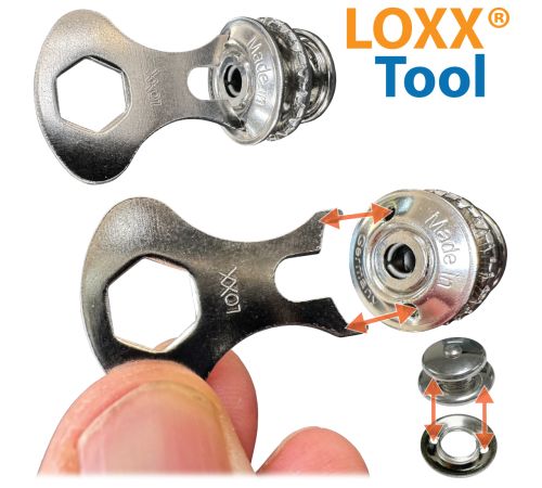 LOXX® • Quick Release Locking Key Tool for Threaded Washer