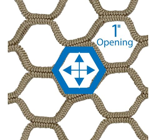 8" • Tan Stretch Net • Cut to Length (Sold by Ft.)